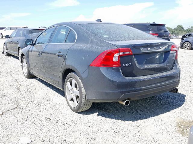 YV1612FS6D2219609 - 2013 VOLVO S60 T5 GRAY photo 3