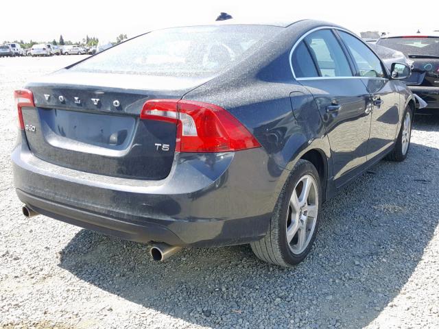 YV1612FS6D2219609 - 2013 VOLVO S60 T5 GRAY photo 4