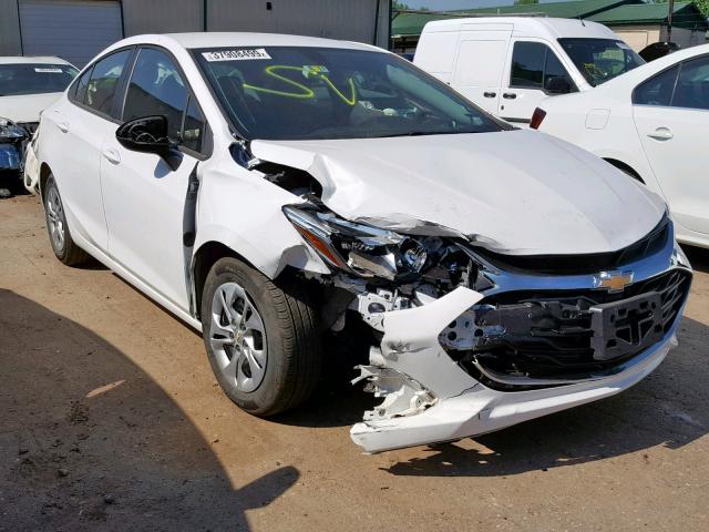 1G1BJ5SM1K7105894 - 2019 CHEVROLET CRUZE WHITE photo 1