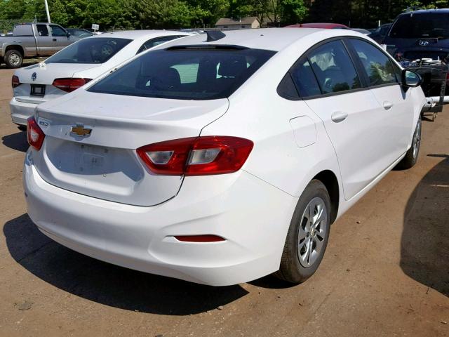 1G1BJ5SM1K7105894 - 2019 CHEVROLET CRUZE WHITE photo 4