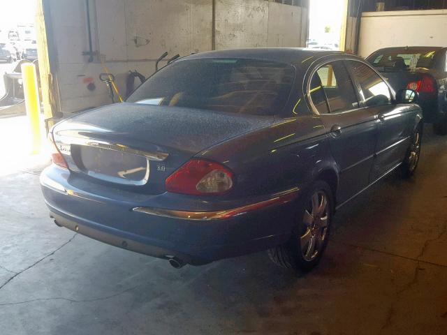 SAJEA51C64WD81594 - 2004 JAGUAR X-TYPE 3.0 BLUE photo 4