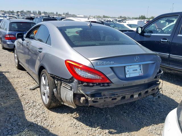 WDDLJ7DB6DA074348 - 2013 MERCEDES-BENZ CLS 550 GRAY photo 3