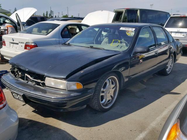 1G1BL52P2TR111486 - 1996 CHEVROLET CAPRICE CL BLACK photo 2