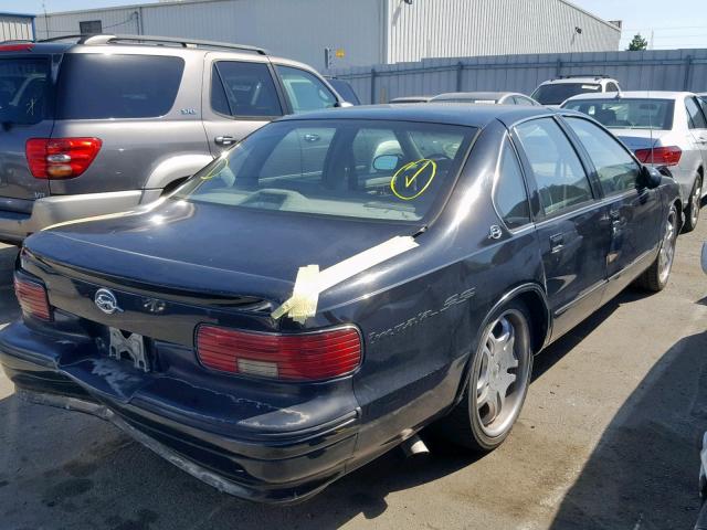 1G1BL52P2TR111486 - 1996 CHEVROLET CAPRICE CL BLACK photo 4