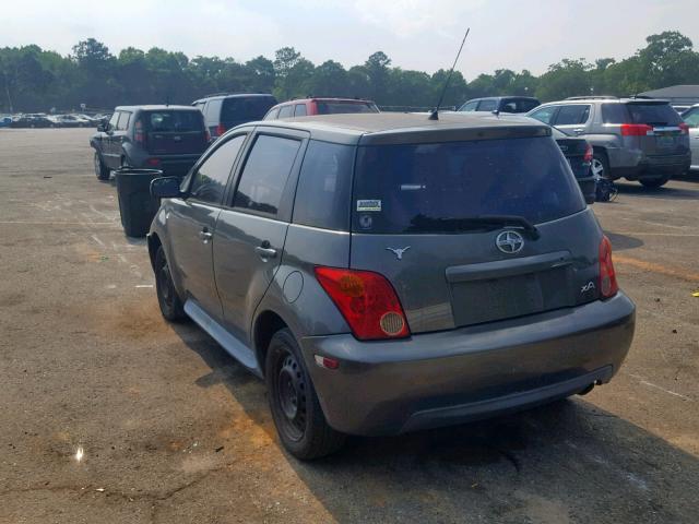 JTKKT624750086586 - 2005 TOYOTA SCION XA GRAY photo 3