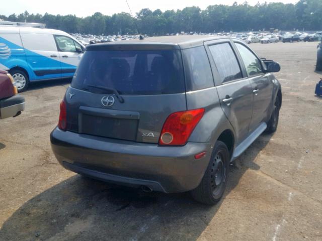 JTKKT624750086586 - 2005 TOYOTA SCION XA GRAY photo 4