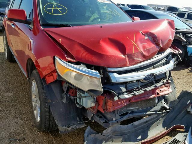 2FMDK3JC6BBA85087 - 2011 FORD EDGE SEL MAROON photo 9