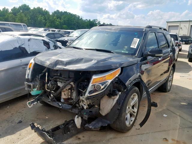 1FM5K8F84DGB05175 - 2013 FORD EXPLORER L BLACK photo 2