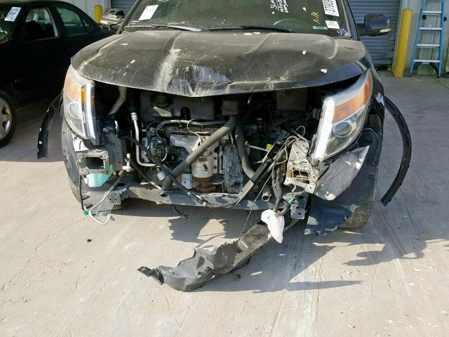 1FM5K8F84DGB05175 - 2013 FORD EXPLORER L BLACK photo 9