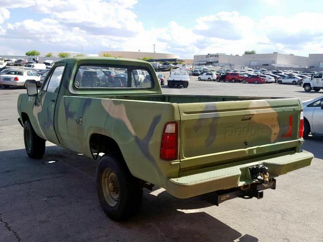 W24BE7S118996 - 1977 DODGE W200 GREEN photo 3