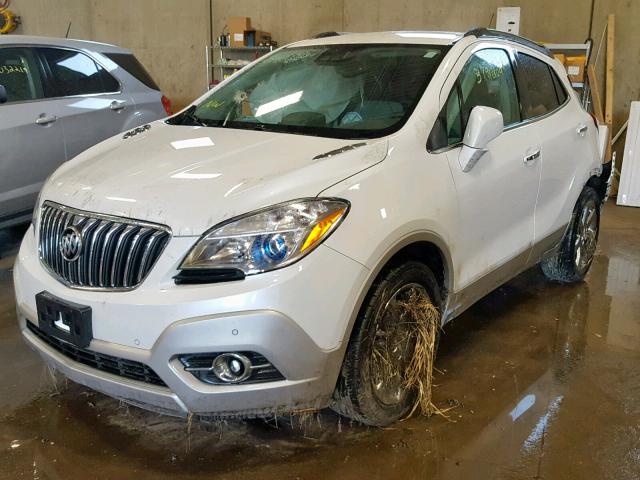 KL4CJDSB4DB176442 - 2013 BUICK ENCORE PRE WHITE photo 2