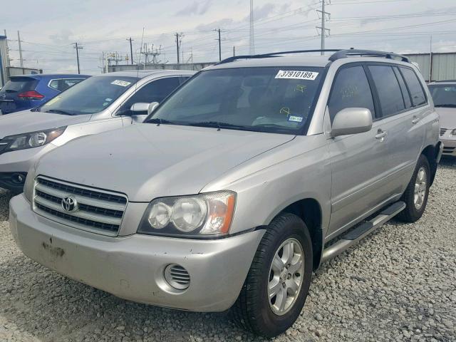 JTEGF21A710014040 - 2001 TOYOTA HIGHLANDER SILVER photo 2