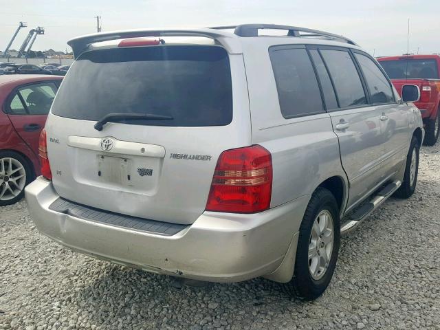 JTEGF21A710014040 - 2001 TOYOTA HIGHLANDER SILVER photo 4