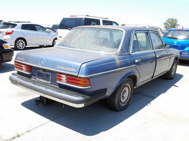 WDBAB33A4EA132411 - 1984 MERCEDES-BENZ 300 DT BLUE photo 4