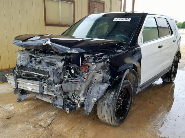 1FM5K8AR6GGA77836 - 2016 FORD EXPLORER P TWO TONE photo 2