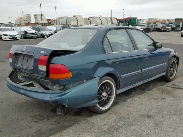 1HGEJ6622TL013125 - 1996 HONDA CIVIC DX GREEN photo 4