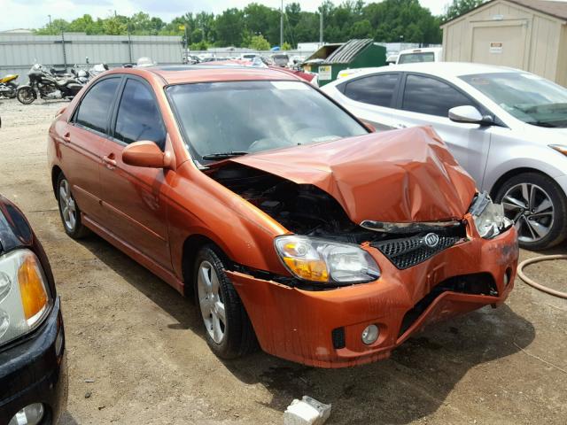 KNAFE121275007629 - 2007 KIA SPECTRA EX ORANGE photo 1