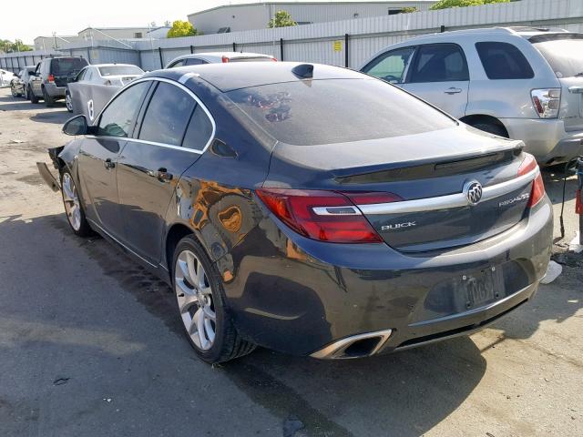 2G4GU5GX1G9183195 - 2016 BUICK REGAL GS GRAY photo 3