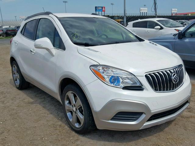 KL4CJASB2EB585989 - 2014 BUICK ENCORE WHITE photo 1