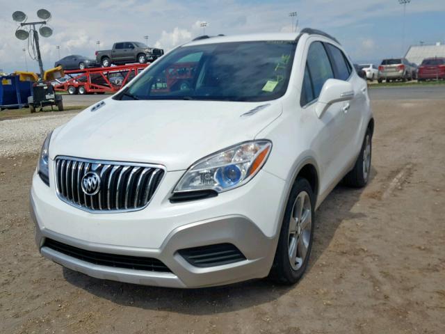 KL4CJASB2EB585989 - 2014 BUICK ENCORE WHITE photo 2