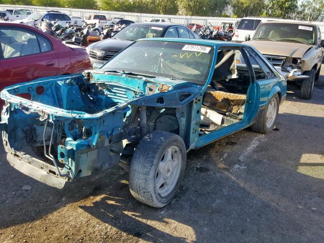 1FACP42D1PF175046 - 1993 FORD MUSTANG CO GREEN photo 2