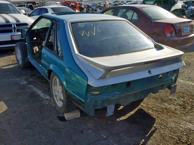 1FACP42D1PF175046 - 1993 FORD MUSTANG CO GREEN photo 3