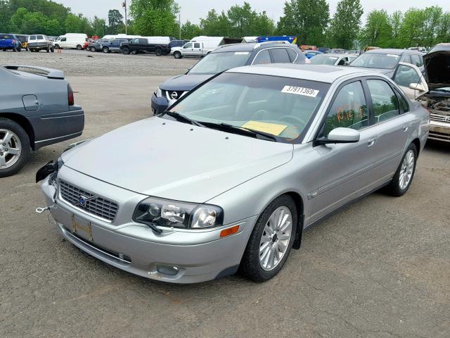 YV1TS91Z541354440 - 2004 VOLVO S80 T6 SILVER photo 2