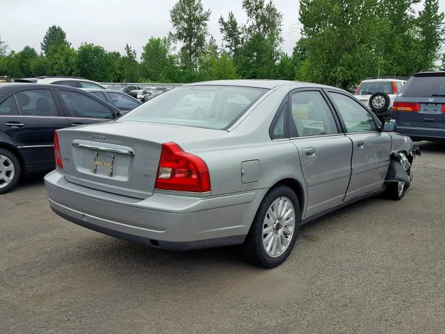 YV1TS91Z541354440 - 2004 VOLVO S80 T6 SILVER photo 4