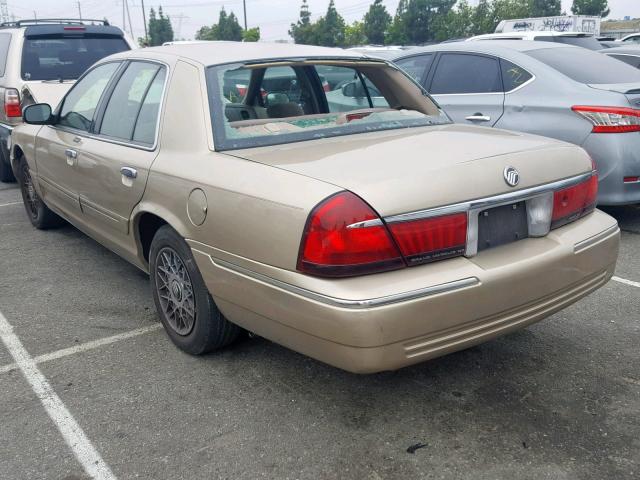 2MEFM74W5YX683511 - 2000 MERCURY GRAND MARQ GOLD photo 3