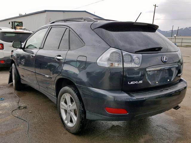 JTJHW31UX82048784 - 2008 LEXUS RX 400H BLACK photo 3