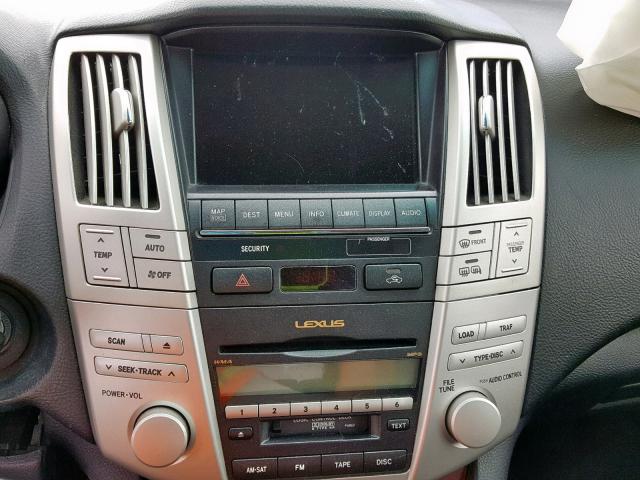 JTJHW31UX82048784 - 2008 LEXUS RX 400H BLACK photo 9