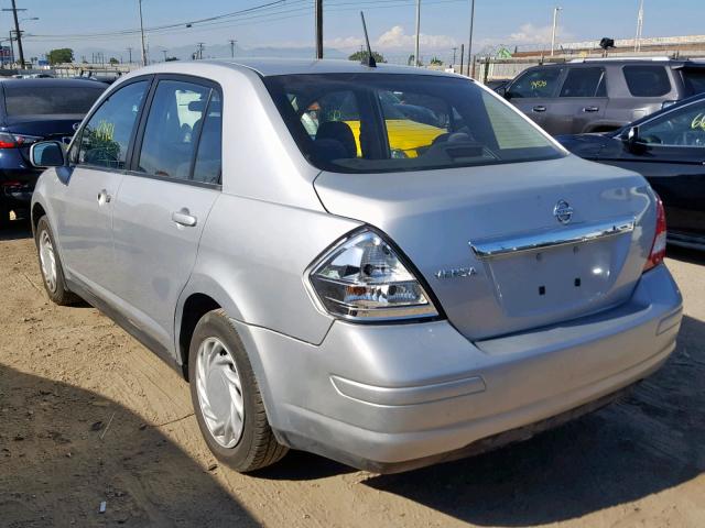 3N1BC11E69L390993 - 2009 NISSAN VERSA S SILVER photo 3