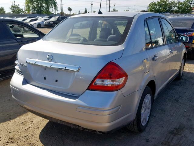 3N1BC11E69L390993 - 2009 NISSAN VERSA S SILVER photo 4