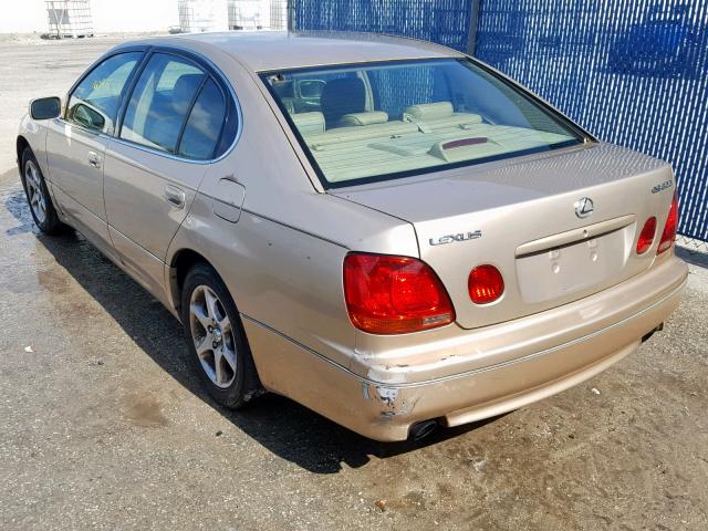 JT8BD69S840203016 - 2004 LEXUS GS 300 GOLD photo 3