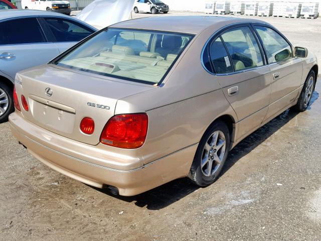 JT8BD69S840203016 - 2004 LEXUS GS 300 GOLD photo 4