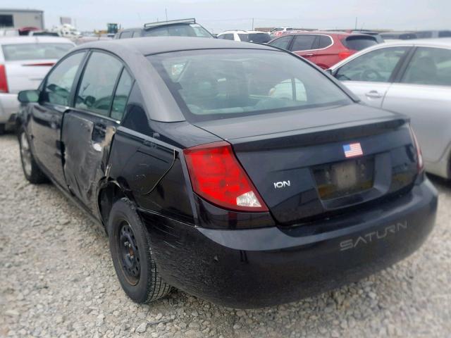 1G8AK52F63Z101499 - 2003 SATURN ION LEVEL BLACK photo 3