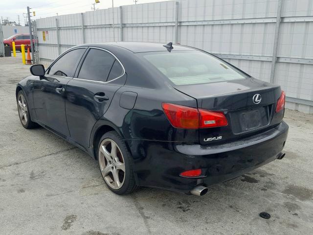 JTHCK262875008189 - 2007 LEXUS IS 250 BLACK photo 3