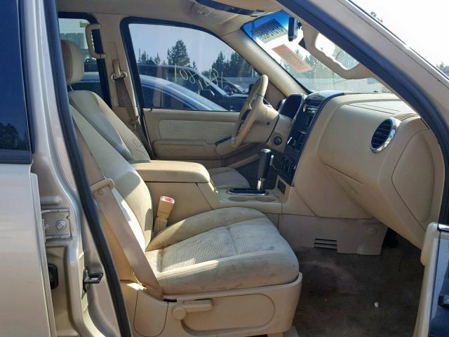 1FMEU63EX6UA56545 - 2006 FORD EXPLORER X TAN photo 5