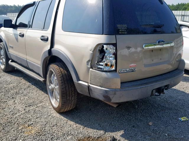 1FMEU63EX6UA56545 - 2006 FORD EXPLORER X TAN photo 9