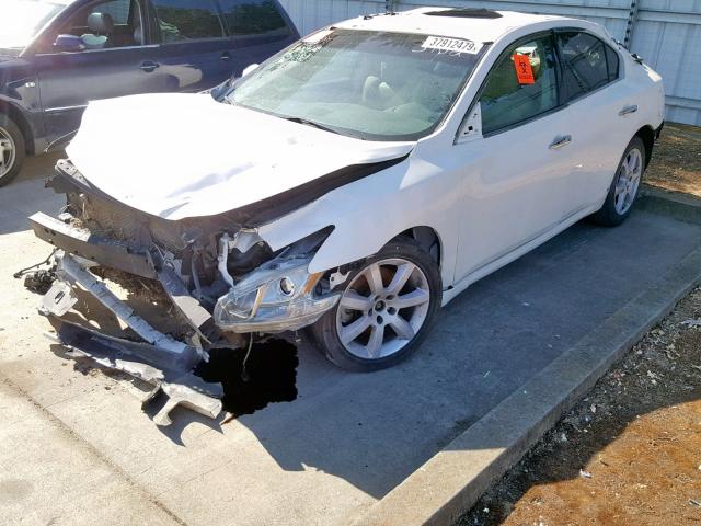 1N4AA5AP4CC867663 - 2012 NISSAN MAXIMA S WHITE photo 2