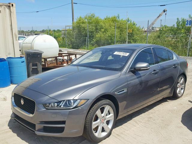 SAJAD4FXXKCP49430 - 2019 JAGUAR XE PREMIUM GRAY photo 2