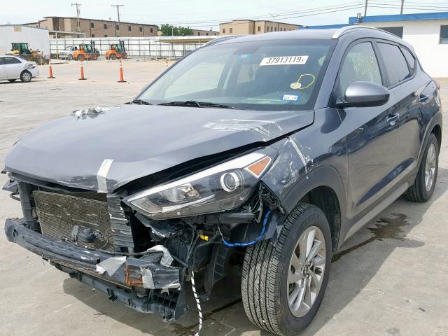 KM8J33A44HU251702 - 2017 HYUNDAI TUCSON LIM GRAY photo 2