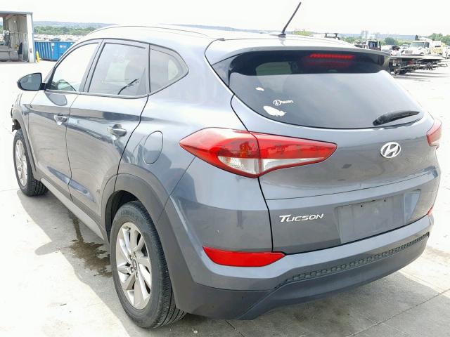 KM8J33A44HU251702 - 2017 HYUNDAI TUCSON LIM GRAY photo 3