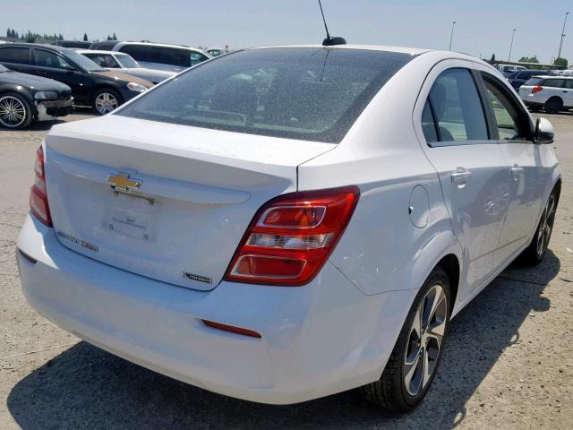 1G1JF5SB2J4105432 - 2018 CHEVROLET SONIC PREM WHITE photo 4