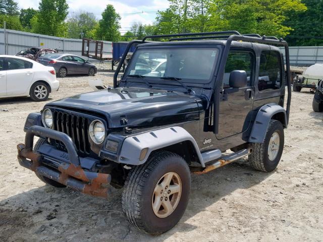 1J4FA29133P302385 - 2003 JEEP WRANGLER / BLACK photo 2