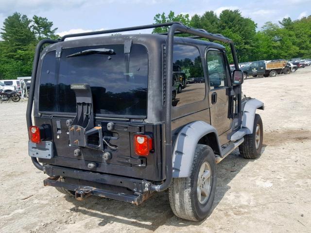 1J4FA29133P302385 - 2003 JEEP WRANGLER / BLACK photo 4