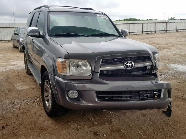 5TDBT48A27S287854 - 2007 TOYOTA SEQUOIA LI GRAY photo 1