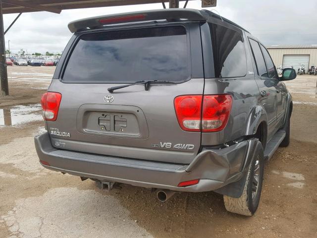 5TDBT48A27S287854 - 2007 TOYOTA SEQUOIA LI GRAY photo 4