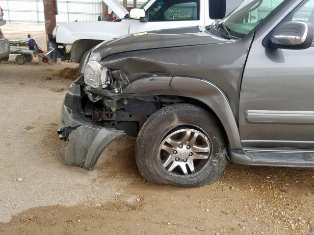 5TDBT48A27S287854 - 2007 TOYOTA SEQUOIA LI GRAY photo 9