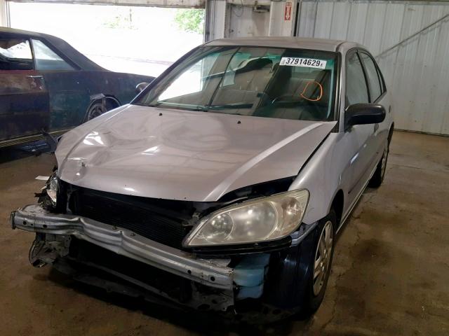 2HGES16324H621668 - 2004 HONDA CIVIC DX V SILVER photo 2